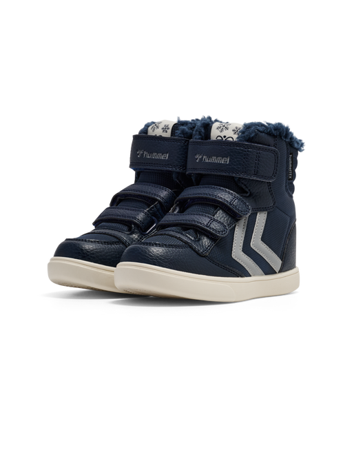 STADIL SUPER POLY BOOT MID TEX JR, BLACK IRIS/SILVER STADIL SUPER POLY BOOT MID TEX JR, BLACK IRIS/SILVER, packshot