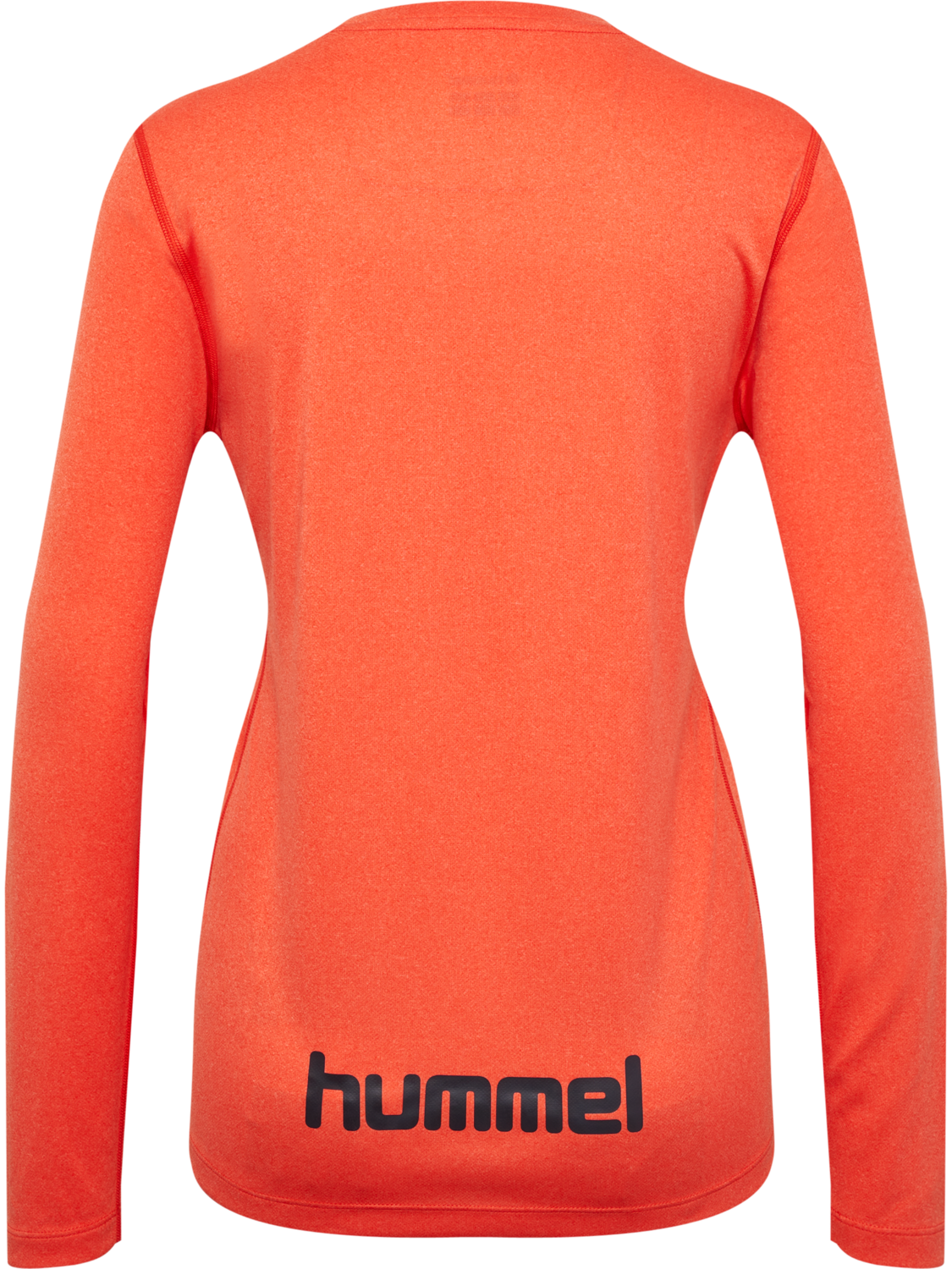 hmlSPRINT MEL T-SHIRT L/S WOMAN, SPICY ORANGE MELANGE, packshot