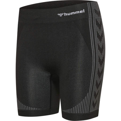 hmlMT SHAPING SEAMLESS MW SHORTS, BLACK, packshot