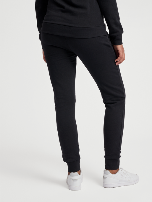 hmlOLIVIA REGULAR PANTS, BLACK, model