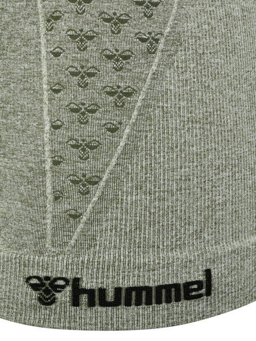 hmlCI SEAMLESS TOP, SEAGRASS MELANGE, packshot