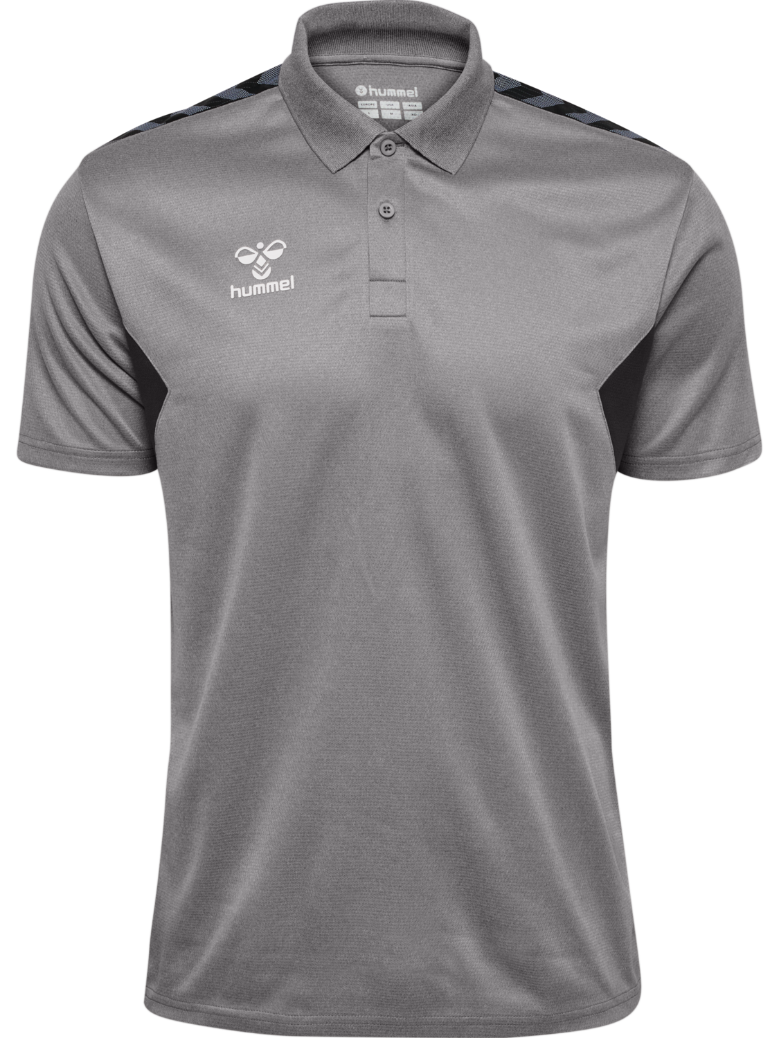 hmlAUTHENTIC FUNCTIONAL POLO, GREY MELANGE, packshot