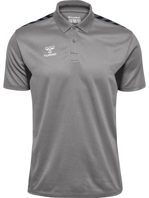 hmlAUTHENTIC FUNCTIONAL POLO, GREY MELANGE hmlAUTHENTIC FUNCTIONAL POLO, GREY MELANGE, packshot