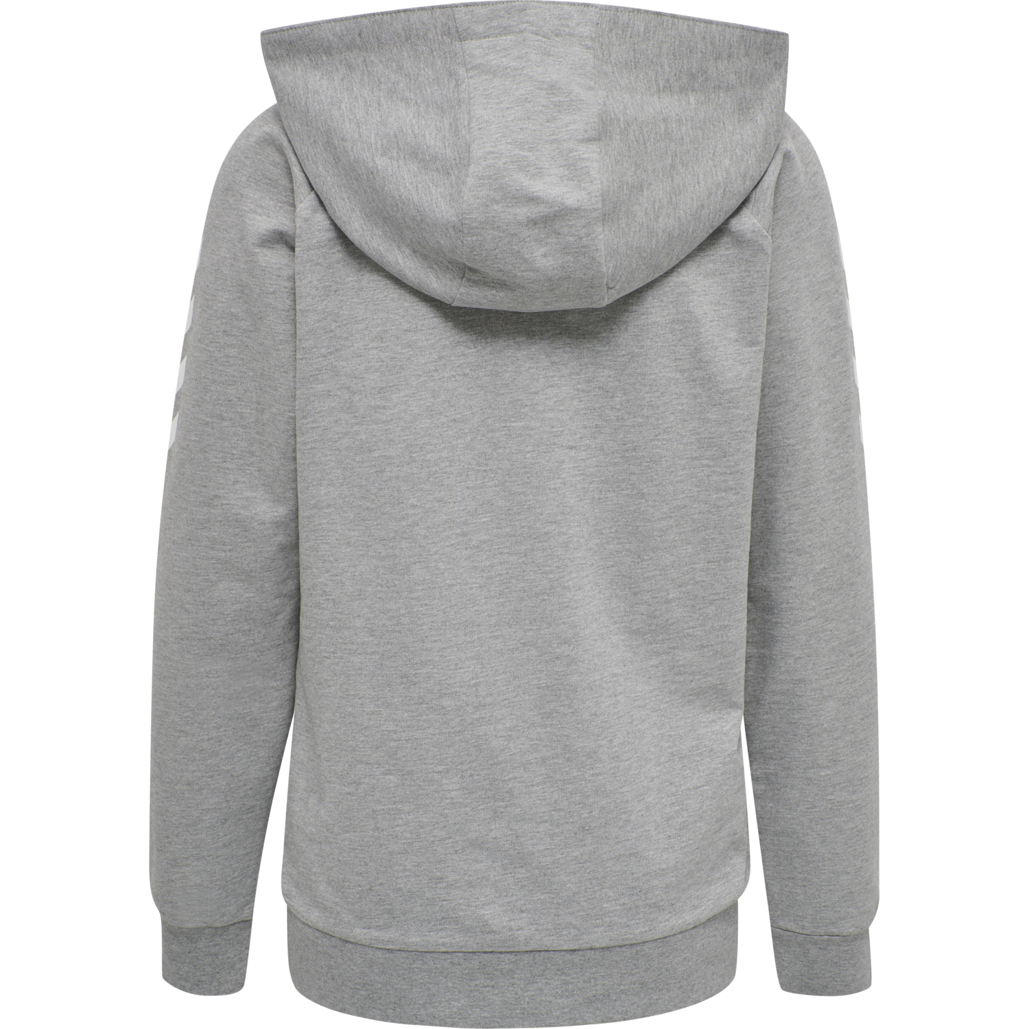 HUMMEL GO COTTON ZIP HOODIE WOMAN, GREY MELANGE, packshot