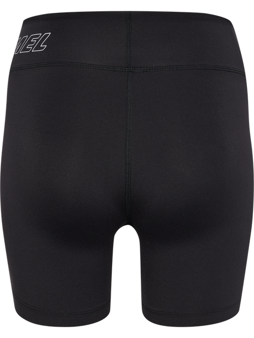 hmlTE FUNDAMENTAL MW TIGHT SHORTS, BLACK/WHITE hmlTE FUNDAMENTAL MW TIGHT SHORTS, BLACK/WHITE, packshot