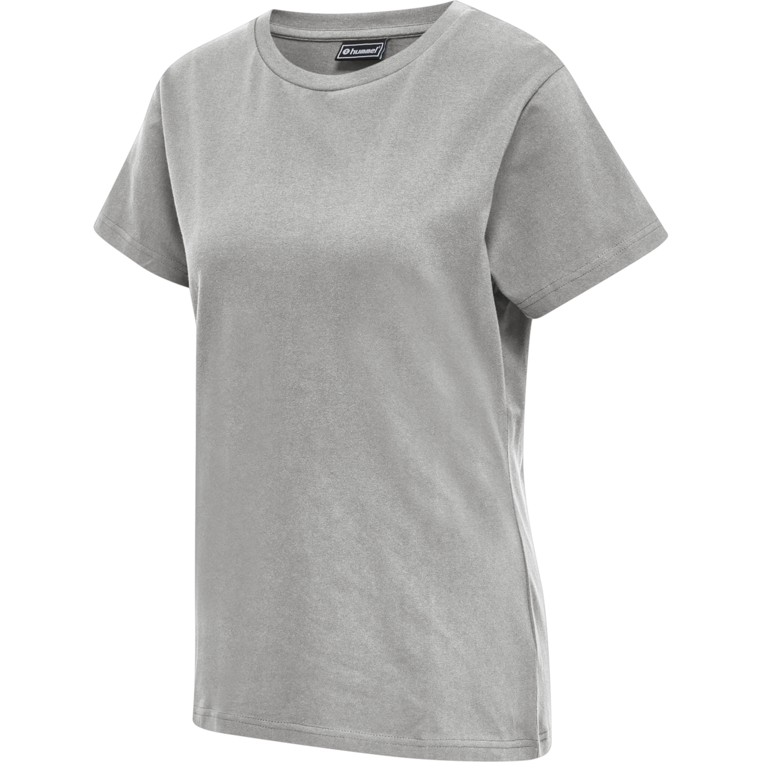 hmlRED HEAVY T-SHIRT S/S WOMAN, GREY MELANGE, packshot
