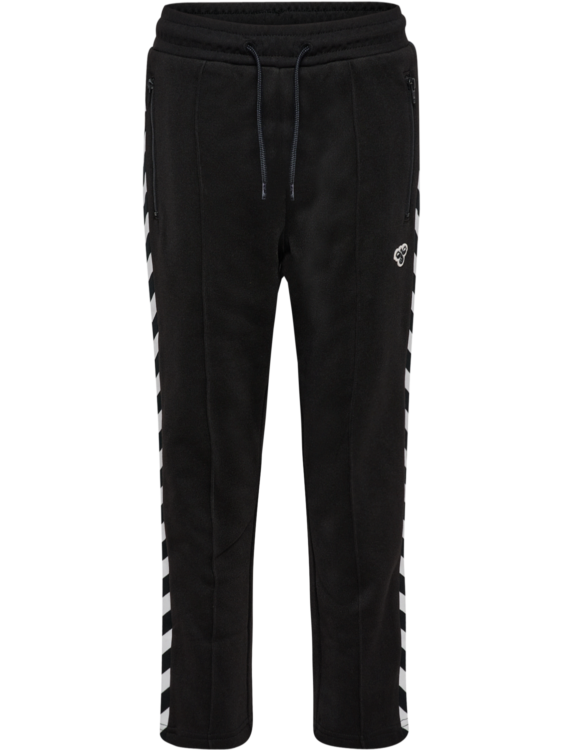 hmlJR ARCHIVE REGULAR POLY PANTS, BLACK, packshot