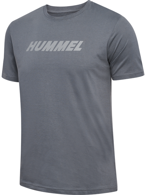 hmlELEMENTAL LOGO COTTON TEE, QUIET SHADE, packshot
