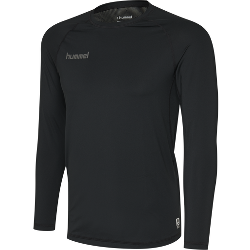 HUMMEL FIRST PERFORMANCE JERSEY L/S, BLACK, packshot