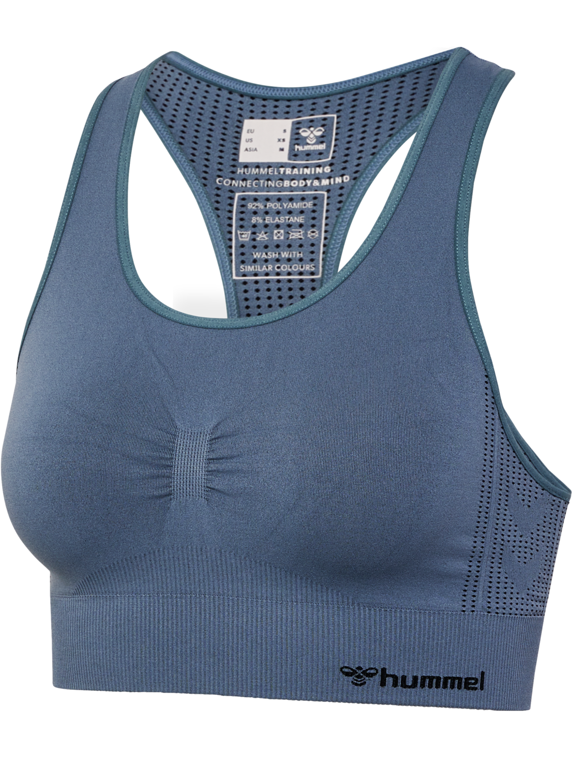 hmlMT SHAPING SEAMLESS SPORTS TOP, STORMY WEATHER, packshot