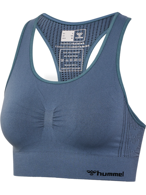 hmlMT SHAPING SEAMLESS SPORTS TOP, STORMY WEATHER, packshot