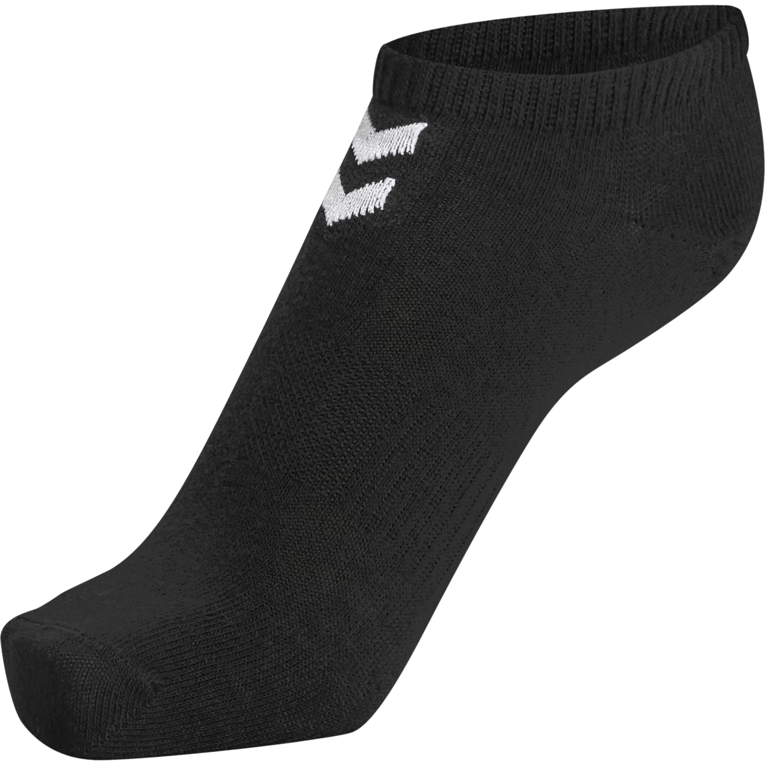 hmlCHEVRON 6-PACK ANKLE SOCKS, BLACK/BLACK, packshot