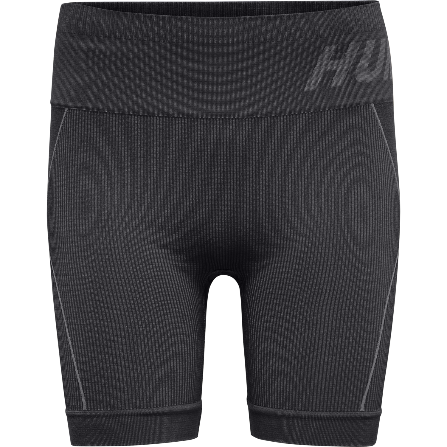 hmlTE CHRISTEL 2-PACK SEAML SHORTS, BLACK/CHATEAU GREY, packshot