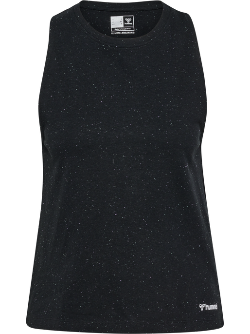 hmlMT ULTRA TOP, BLACK/MULTI COLOUR MELANGE, packshot