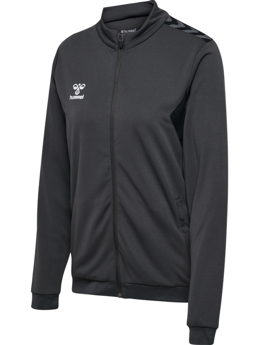 hmlAUTHENTIC PL ZIP JACKET WOMAN, ASPHALT hmlAUTHENTIC PL ZIP JACKET WOMAN, ASPHALT, packshot