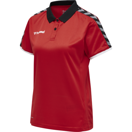 hmlAUTHENTIC WOMAN FUNCTIONAL POLO, TRUE RED, packshot
