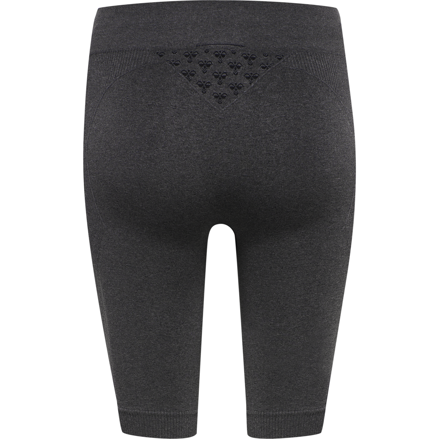 hmlCI SEAMLESS CYCLING SHORTS, BLACK MELANGE, packshot
