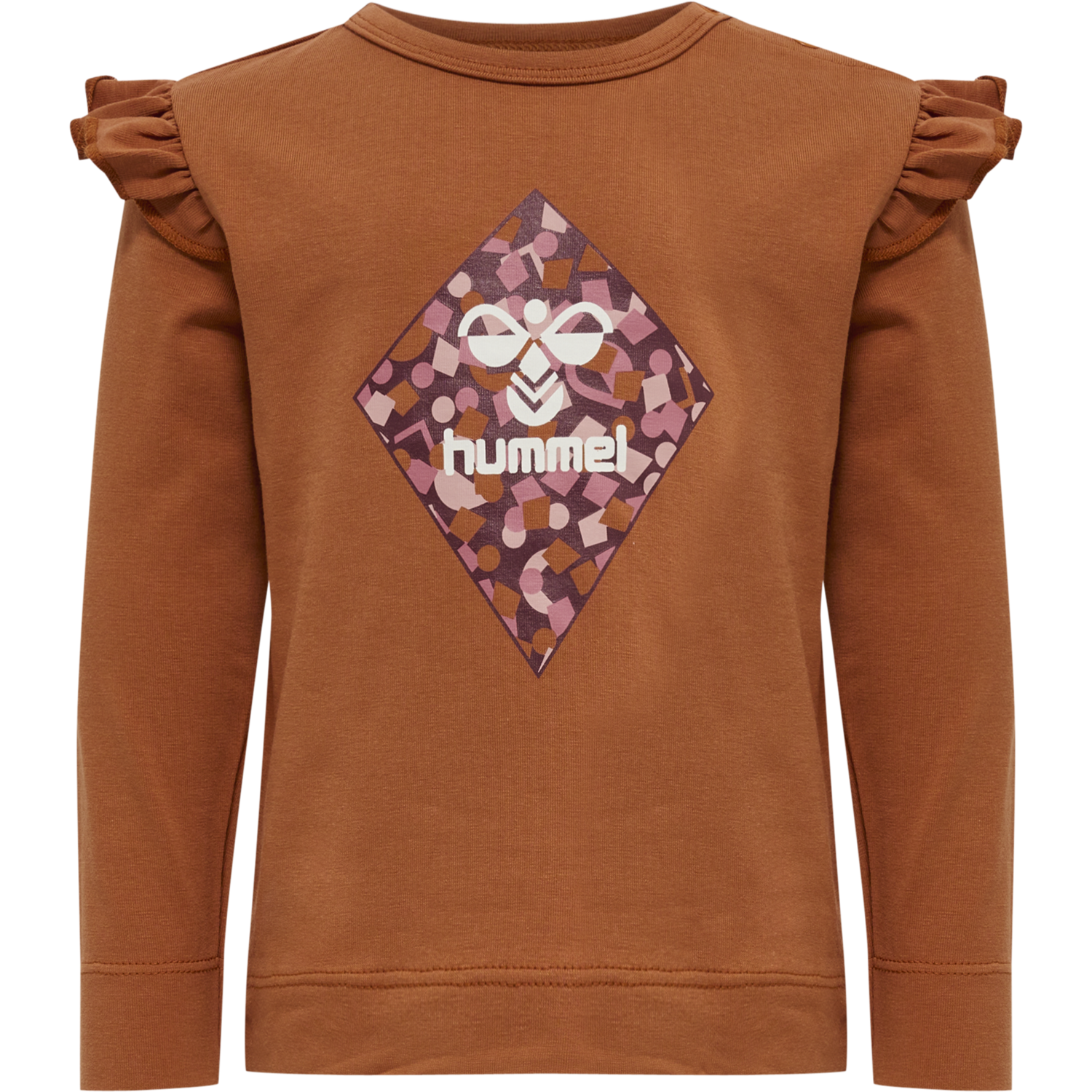 hmlCILJA T-SHIRT L/S, SIERRA, packshot