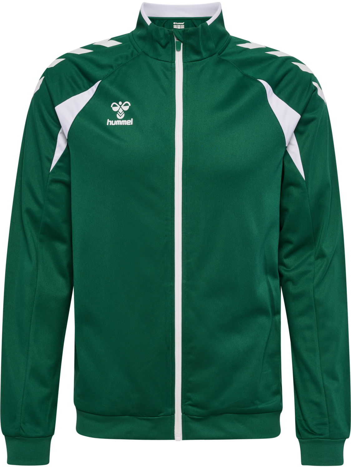 hmlCORE 2.0 TRACK ZIP JACKET, EVERGREEN/WHITE, packshot