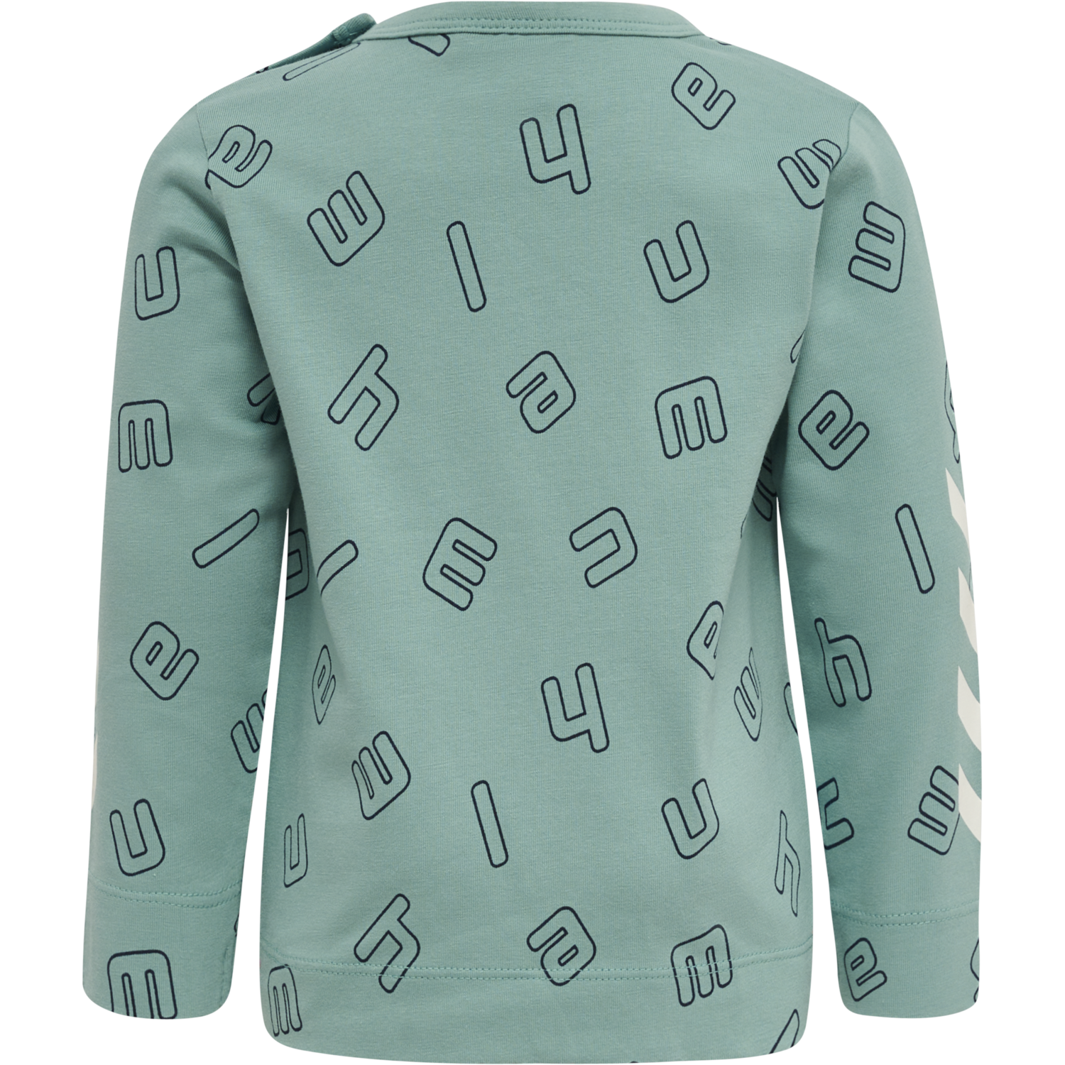 hmlATHENS T-SHIRT L/S, MINERAL BLUE, packshot