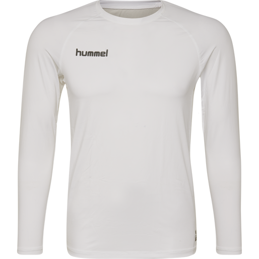 HUMMEL FIRST PERFORMANCE JERSEY L/S, WHITE HUMMEL FIRST PERFORMANCE JERSEY L/S, WHITE, packshot