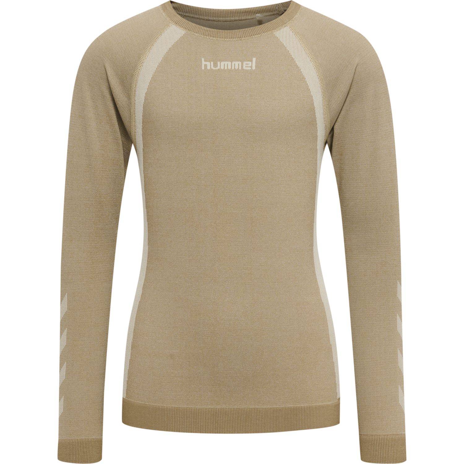 hmlSPIN SEAMLESS T-SHIRT L/S, SIMPLY TAUPE, packshot