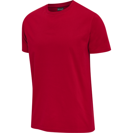 hmlRED BASIC T-SHIRT S/S, TANGO RED hmlRED BASIC T-SHIRT S/S, TANGO RED, packshot