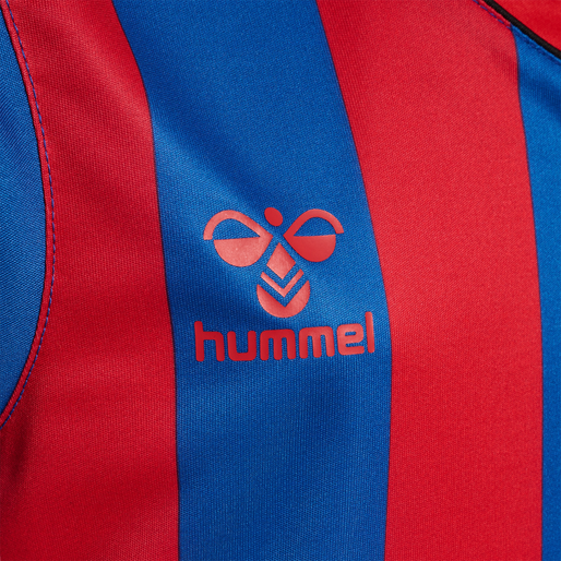 hmlCORE XK STRIPED JERSEY S/S KIDS, TRUE BLUE/TRUE RED, packshot