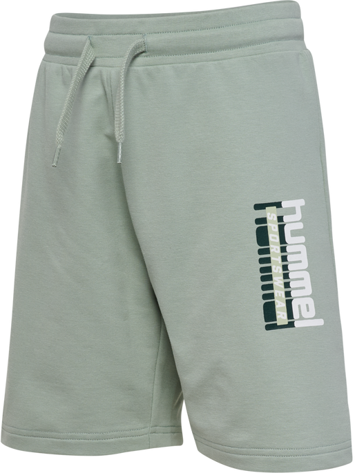 hmlTUKAS SHORTS, ICEBERG GREEN, packshot