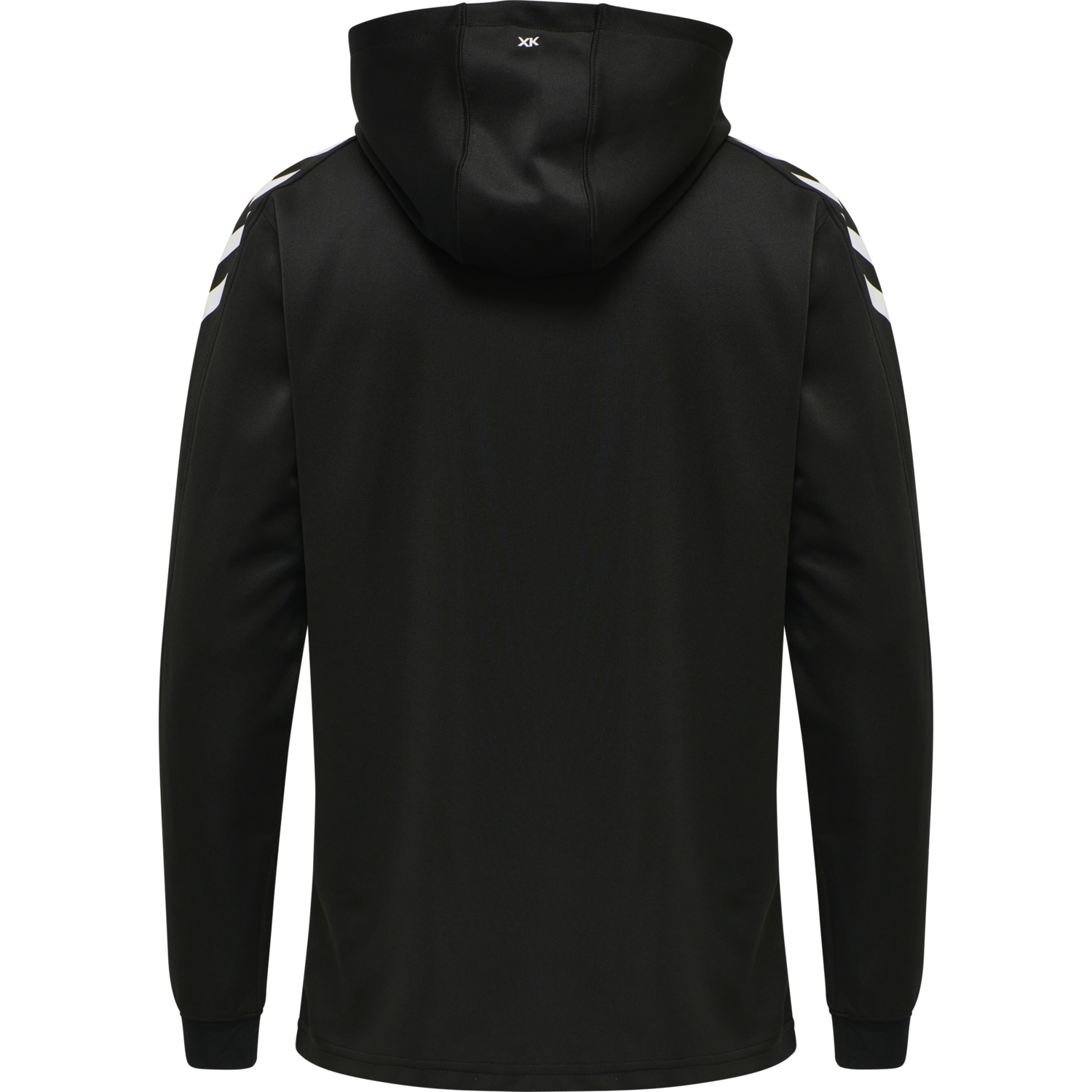 hmlCORE XK POLY SWEAT HOODIE, BLACK/BLACK, packshot