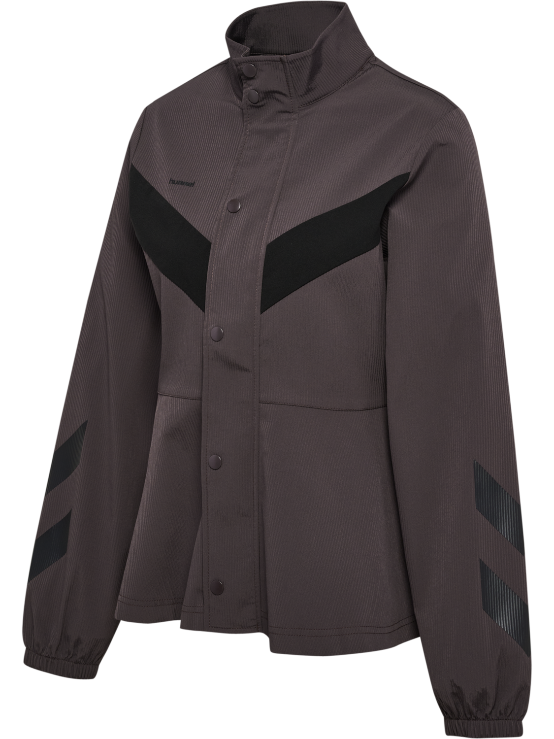 hmlI-D FUNNEL NECK STRIPE JACKET, SHALE, packshot