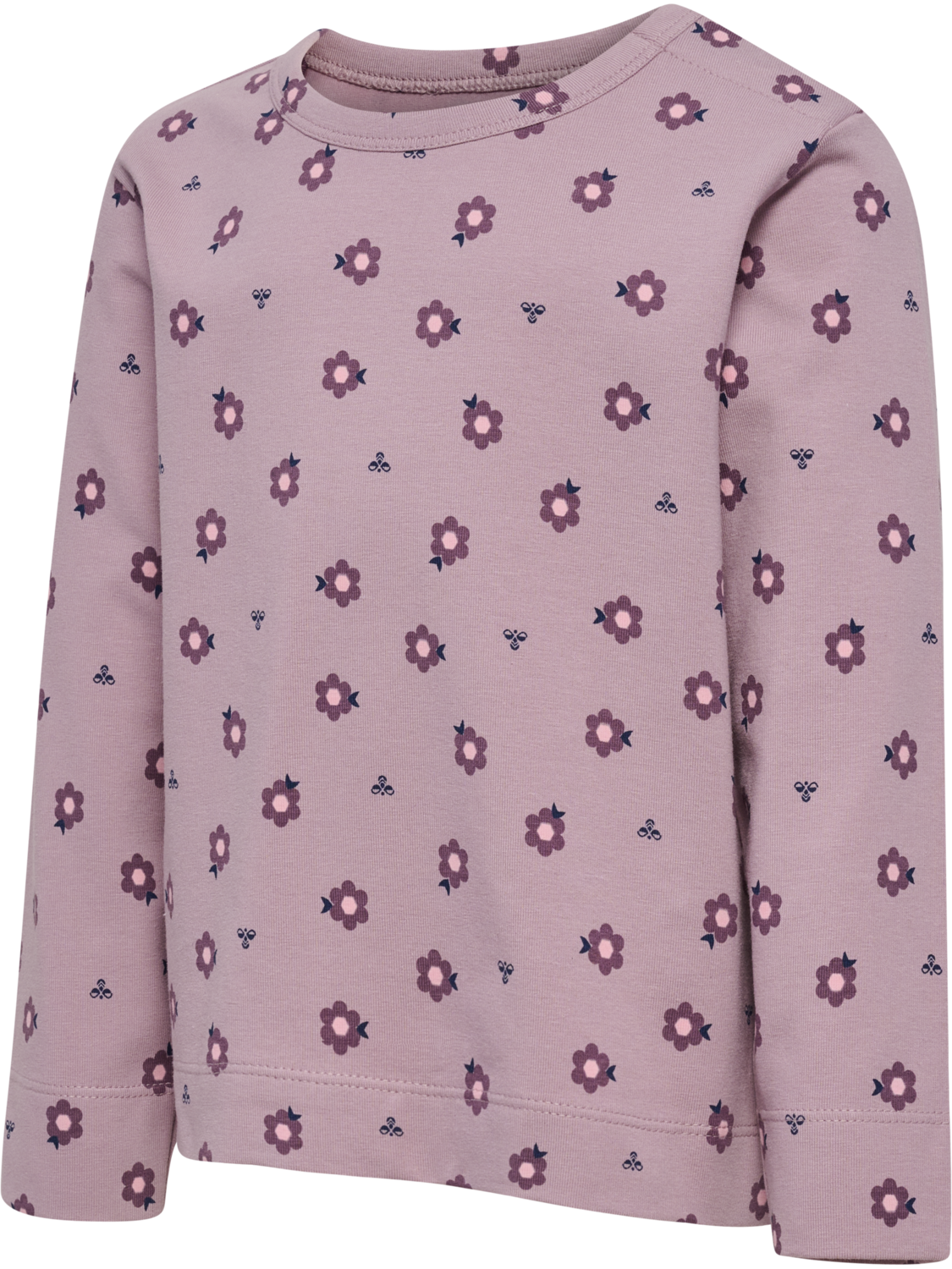 hmlMINI AOP T-SHIRT L/S, SEA FOG, packshot