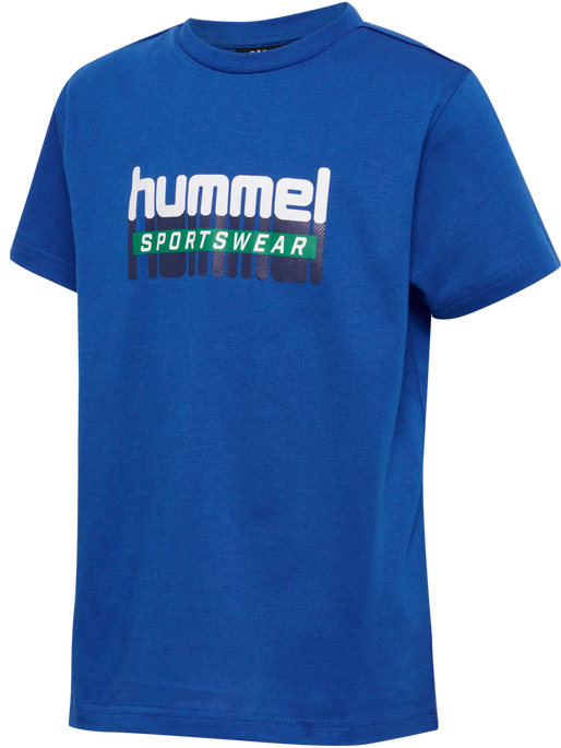 hmlTUKAS T-SHIRT S/S, CLASSIC BLUE, packshot
