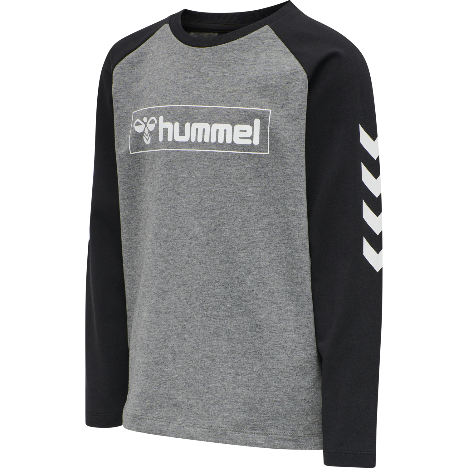 hmlBOX T-SHIRT L/S, MEDIUM MELANGE, packshot