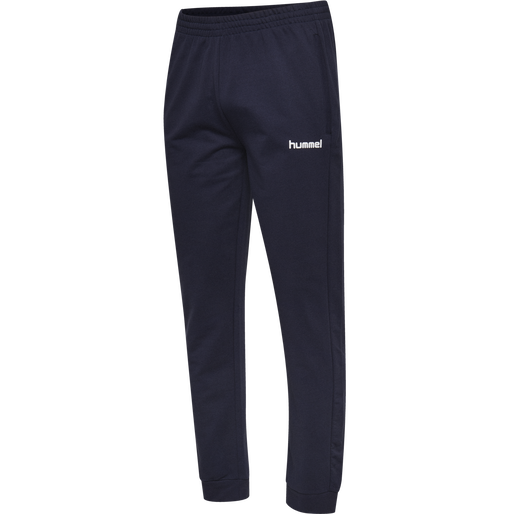 HUMMEL GO COTTON PANT, MARINE, packshot