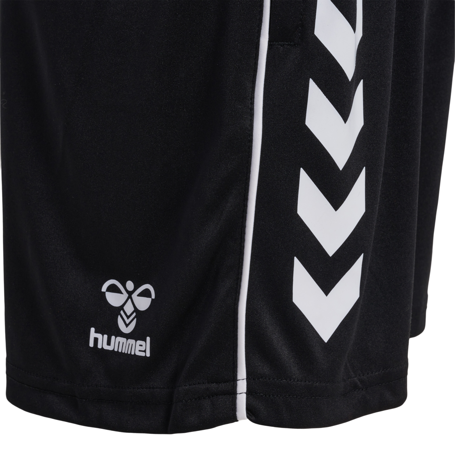 hmlCORE XK POLY COACH SHORTS KIDS, BLACK, packshot