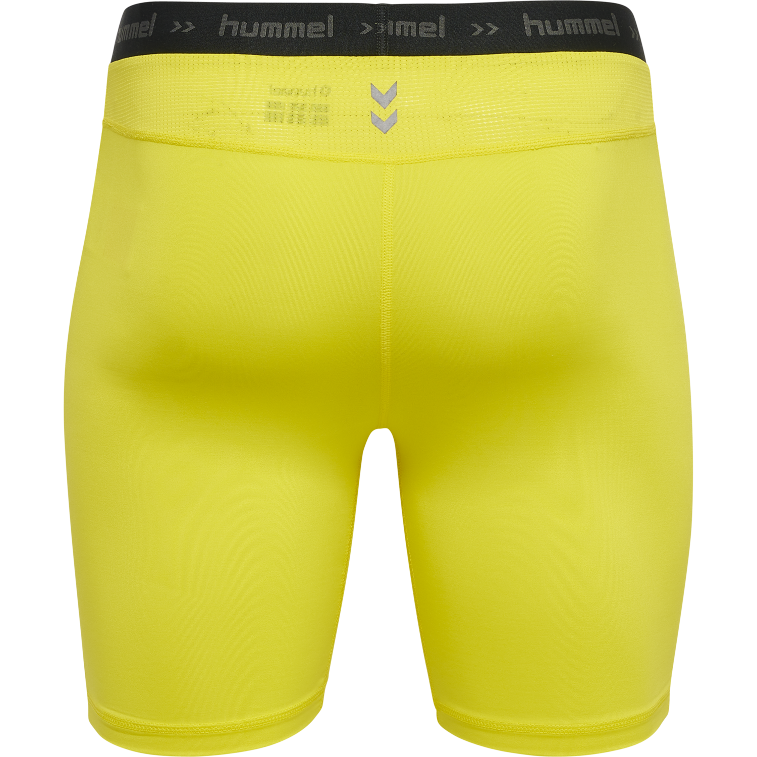 HUMMEL FIRST PERFORMANCE TIGHT SHORTS, BLAZING YELLOW, packshot