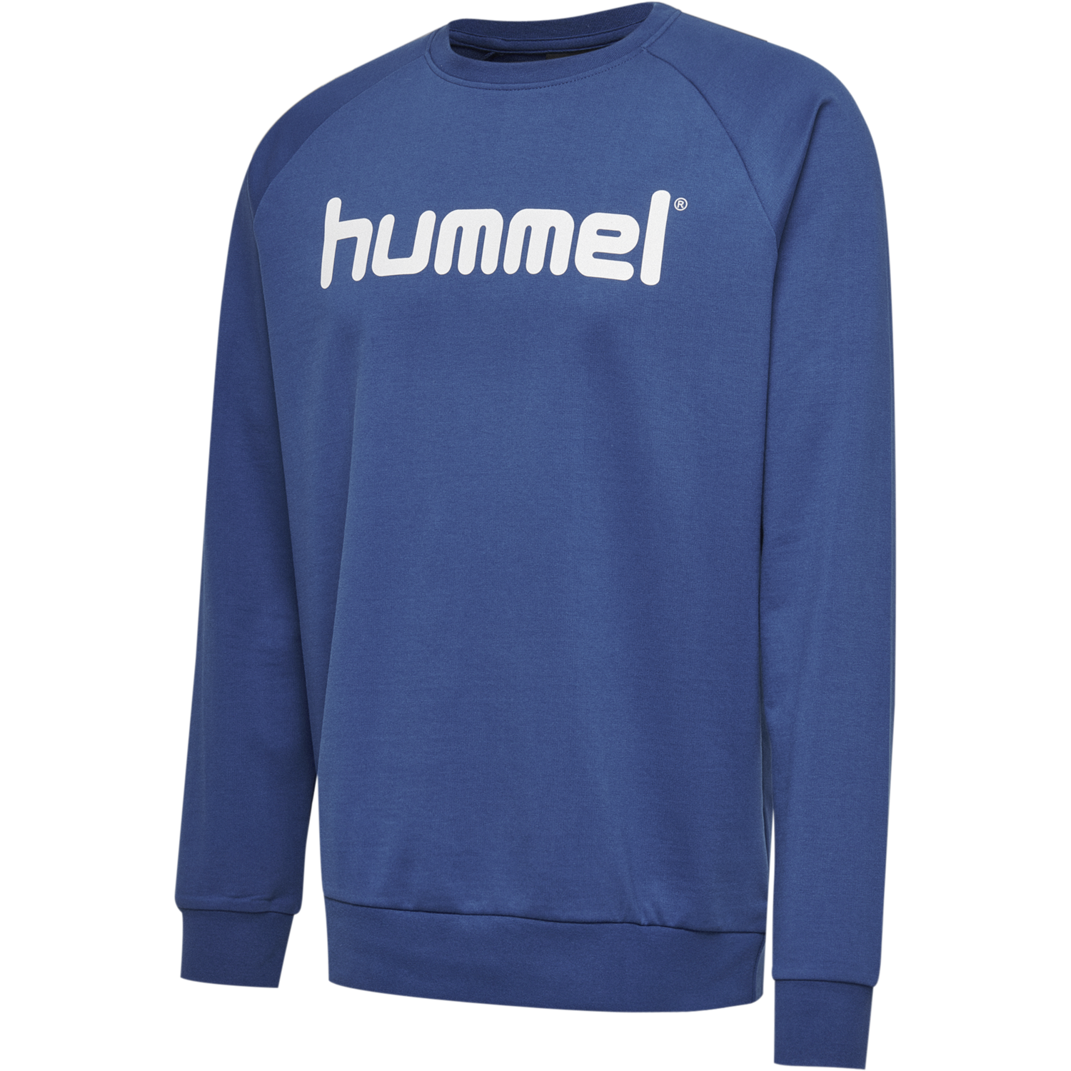 HUMMEL GO KIDS COTTON LOGO SWEATSHIRT, TRUE BLUE, packshot