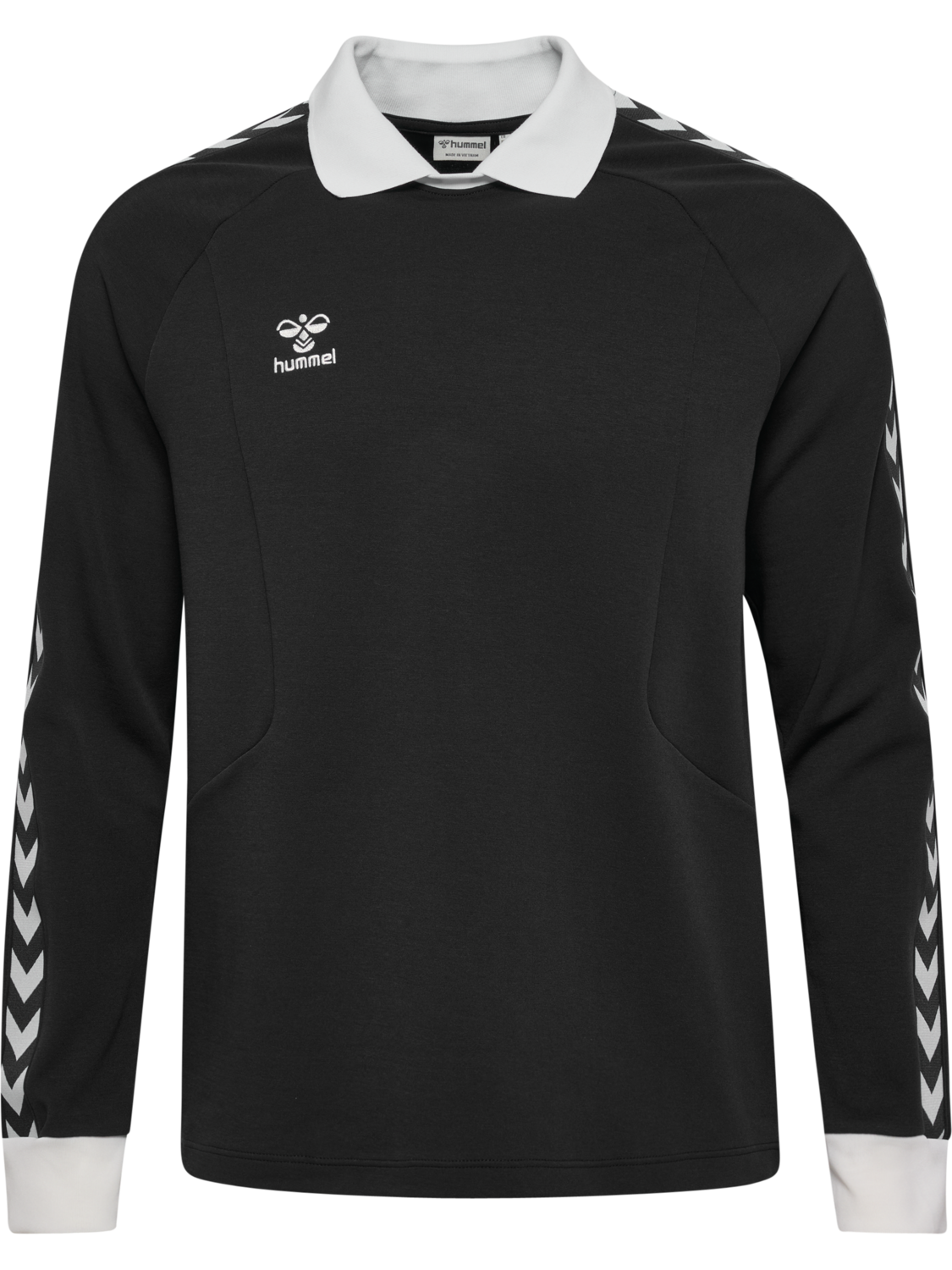 hmlROOT POLO L/S, BLACK, packshot