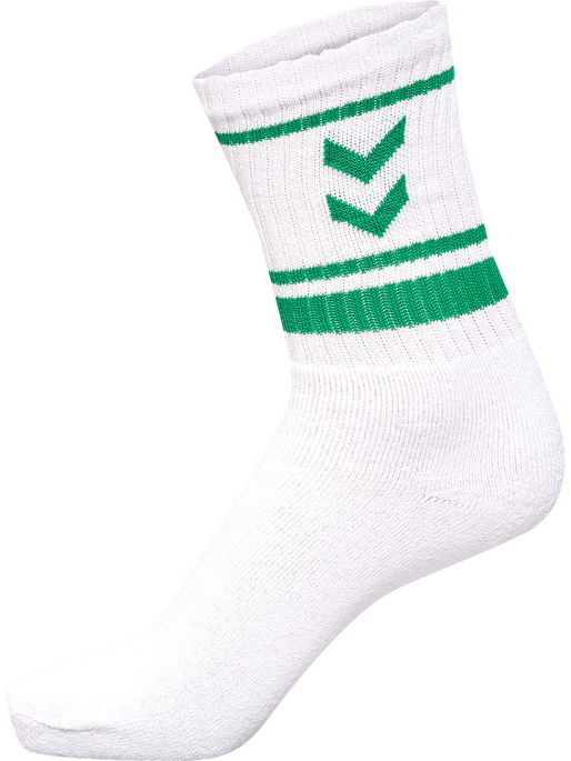 hml4 PACK TRIPLE STRIPE CREW SOCK, BLUE/RED/YELLOW/GREEN, packshot