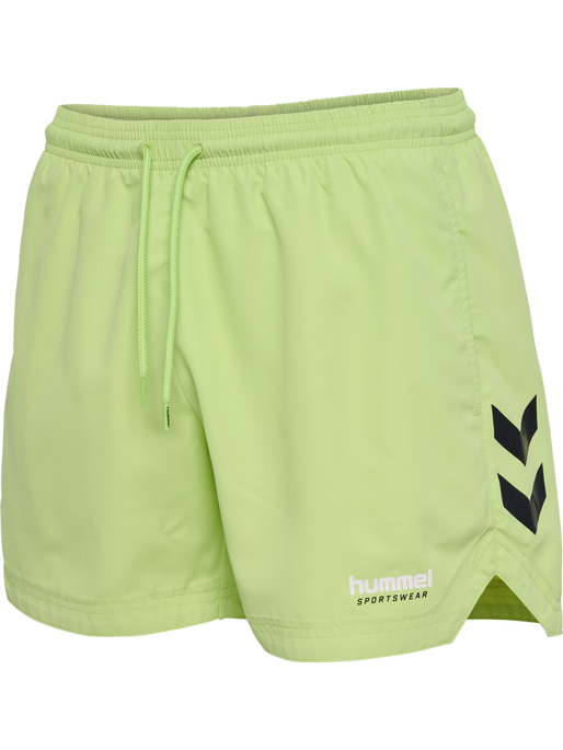 hmlNED SWIM SHORTS, LETTUCE GREEN, packshot