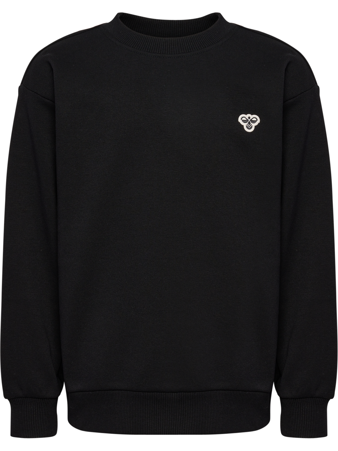 hmlJR LOOSE CREWNECK BEE, BLACK, packshot
