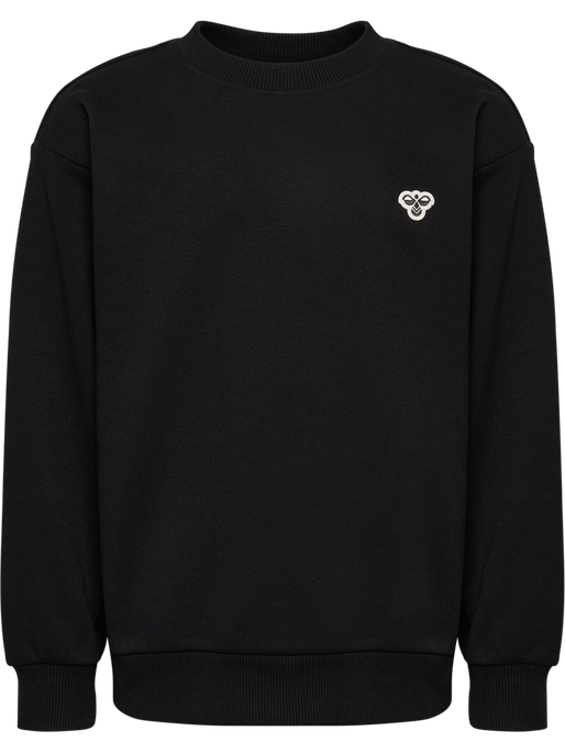 hmlJR LOOSE CREWNECK BEE, BLACK, packshot