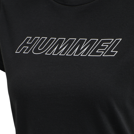 hmlTE CALI 2-PACK COTTON T-SHIRT, BLACK/CHATEAU GREY, packshot