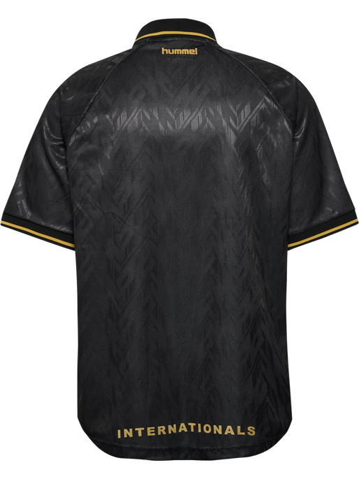 hmlLOOSE BAY SOCCER JERSEY S/S, BLACK hmlLOOSE BAY SOCCER JERSEY S/S, BLACK, packshot