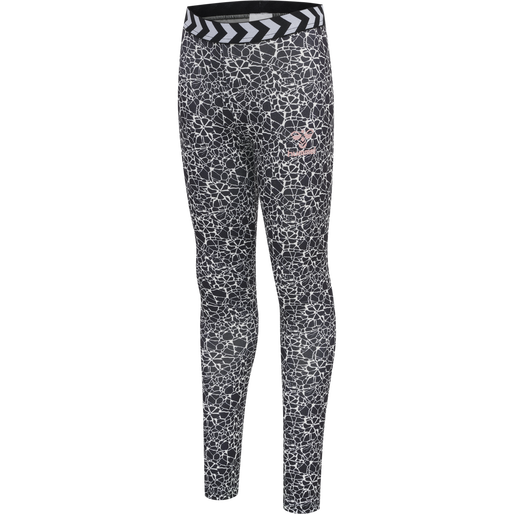 hmlMIMMI TIGHTS, BLACK/WHITE, packshot