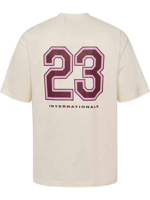 hmlLOOSE COTTON T-SHIRT S/S 23, TOFU hmlLOOSE COTTON T-SHIRT S/S 23, TOFU, packshot