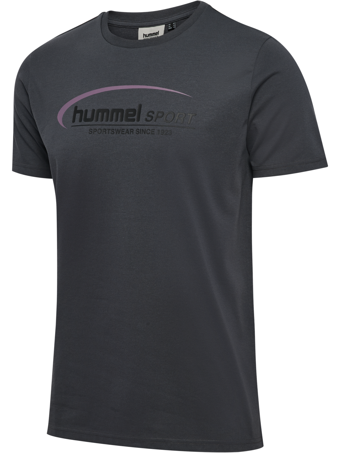 hmlPULSE GRAPHIC T-SHIRT S/S, EBONY, packshot