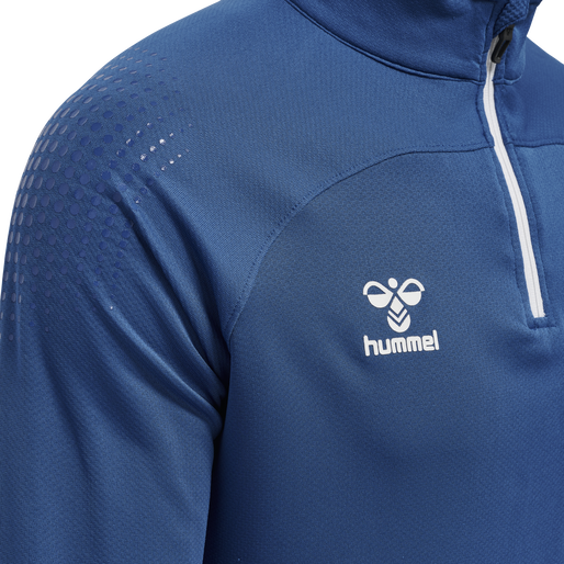 hmlLEAD HALF ZIP, TRUE BLUE, packshot