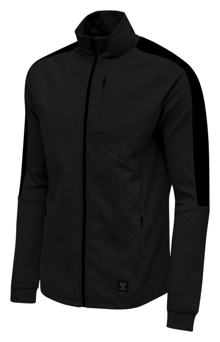 hmlTROPPER ZIP JACKET, BLACK, packshot